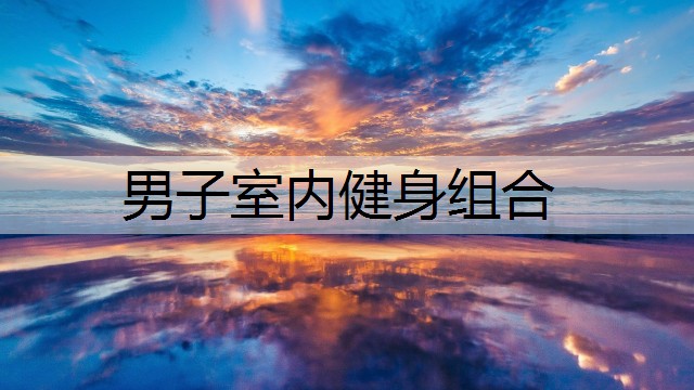 男子室内健身组合