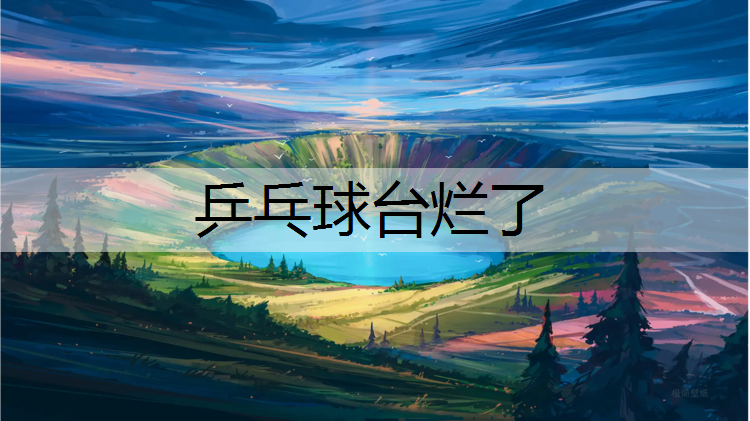 乒乓球台烂了