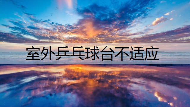 室外乒乓球台不适应
